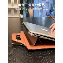 2025新款多功能支架包手提電腦包高顔值輕便筆記型電腦包Pro air 13寸14寸15寸16寸多功能托特包簡約通勤女包