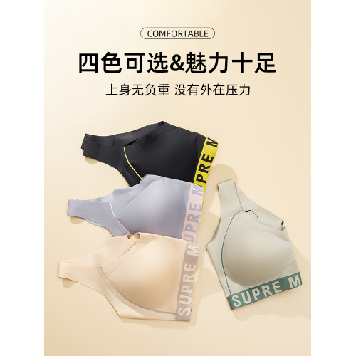 貓人大碼運動內衣女高強度防震跑步速乾無鋼圈背心式無痕美背文胸