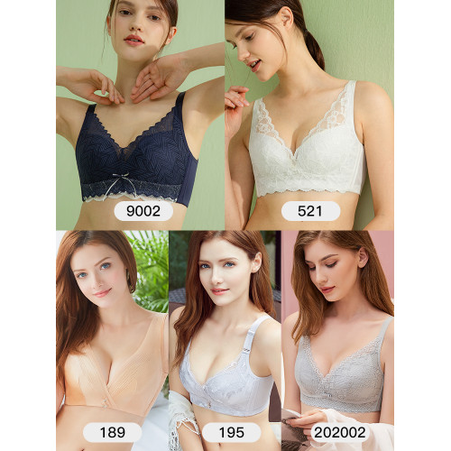 【福利款兩件59元】舒適果女士內衣女無鋼圈顯瘦文胸