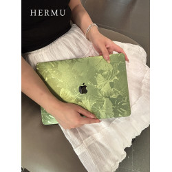 禾沐小清新2026款M5皮質M4macbookpro保護殼13寸air軟14寸適用M1蘋果電腦保護套m3透明15筆電m2全包外殼16