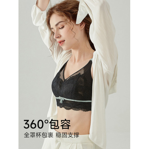 緹姿奴內衣女薄款大胸顯小全罩杯文胸超薄無鋼圈防下垂收副乳聚攏