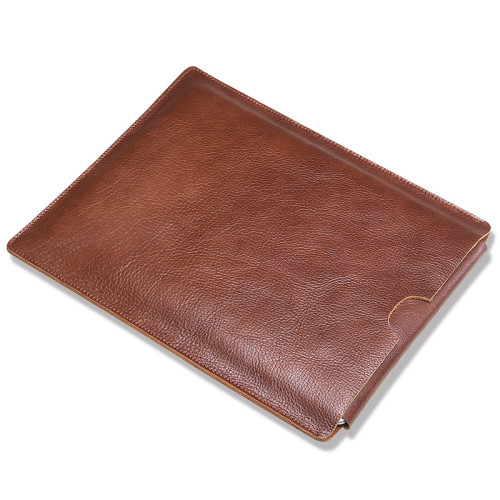 真皮電腦包頭層牛皮筆電內膽包適用於蘋果華爲13寸14寸15寸16寸