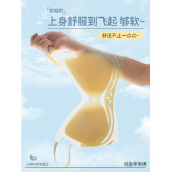 夏季無痕內衣女小胸聚攏薄款夏天涼感大胸顯小胸無鋼圈美背文胸罩