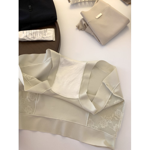 新款莫代爾蕾絲女士內褲10A抗菌底襠無痕安全褲高腰舒適平角內褲