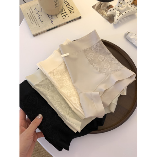 新款莫代爾蕾絲女士內褲10A抗菌底襠無痕安全褲高腰舒適平角內褲