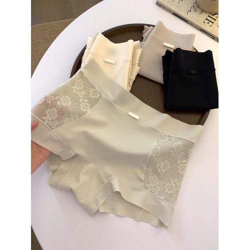 新款莫代爾蕾絲女士內褲10A抗菌底襠無痕安全褲高腰舒適平角內褲