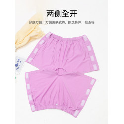 易穿脫內褲手術住院病人癱瘓臥床老人護理用品純棉粘釦式平角短褲