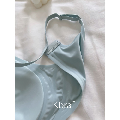 Kbra日本牛奶絲無痕無鋼圈內衣女聚攏大胸顯小3D軟支撐文胸罩薄款