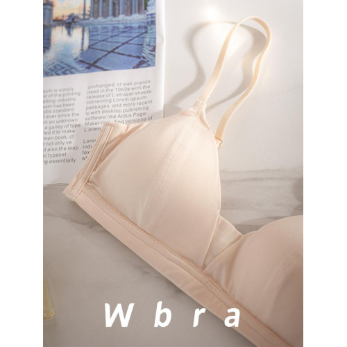 莫代爾內衣女小胸平胸薄款無痕無鋼圈三角杯日系學生少女顯小文胸 莫代爾內衣女小胸平胸薄款無痕無鋼圈三角杯日系學生少女顯小文胸