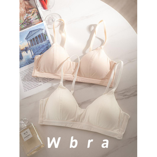 莫代爾內衣女小胸平胸薄款無痕無鋼圈三角杯日系學生少女顯小文胸 莫代爾內衣女小胸平胸薄款無痕無鋼圈三角杯日系學生少女顯小文胸