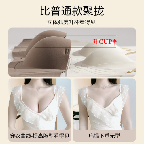 半杯夏季內衣女士小胸聚攏顯大無鋼圈無肩帶抹胸薄款無痕文胸罩