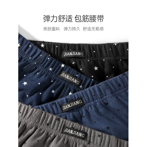 健將男士內褲三角褲男純棉男生運動男款青年寬鬆大碼短褲男式品牌