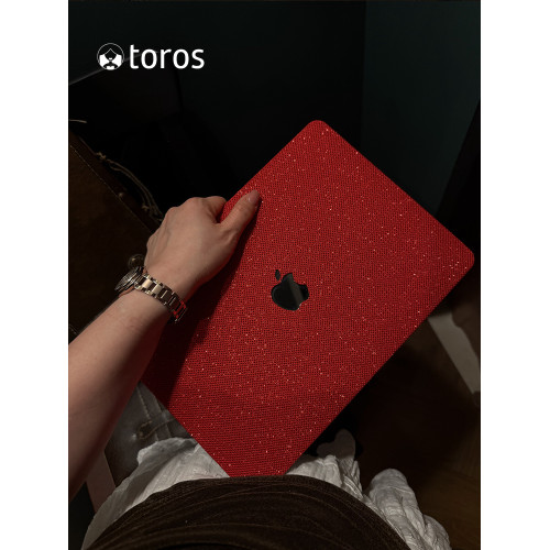 bling2026款適用M4Air紅色neo蘋果筆電殼macbookair保護殼13macbookpro保護套m3電腦殼M2M1超薄14寸16軟15