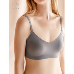 愛慕旗下乎兮背心一片式內衣女薄款無痕無鋼圈大胸顯小聚攏文胸