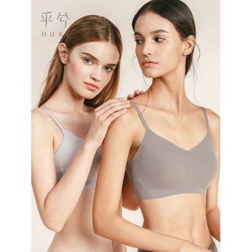 愛慕旗下乎兮背心一片式內衣女薄款無痕無鋼圈大胸顯小聚攏文胸