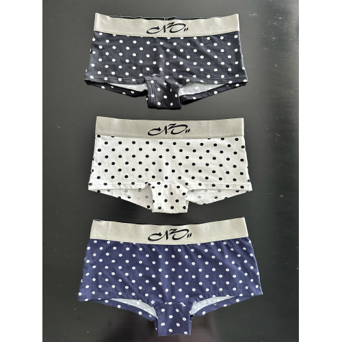 CIRCLECUSTOM膠囊系列C13波點印花女士全棉平角褲兩色法式內褲