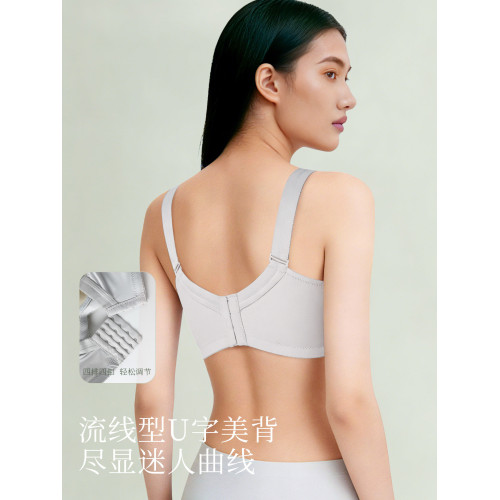 內衣女無鋼圈大胸顯小文胸罩大碼聚攏調整型收副乳防下垂夏季薄款