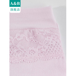 ab內衣【3條裝】女蕾絲中高腰抗菌彈力棉小平角褲提臀舒適0116