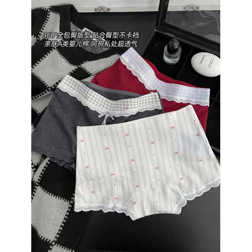 安全褲女生純棉10A抗菌2026新款防走光內褲中腰舒適打底平角褲