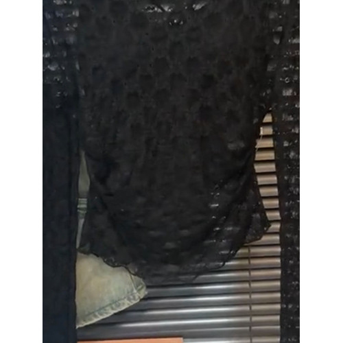 ins風小衆圓領性感微透蕾絲衫女2025新款長袖性感修身內搭打底衫