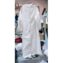 1118棉麻提花連衣裙 胸圍140衣長120