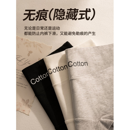 貓人純棉平角內褲女10A抑菌襠運動透氣無痕中腰收腹女生四角短褲