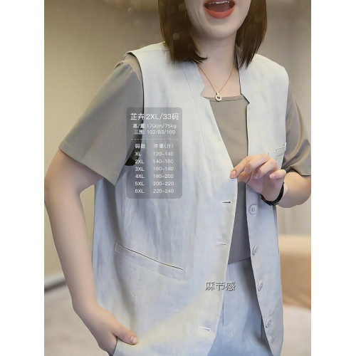 商場剪標折釦出口棉麻外穿V領開衫馬夾無袖背心外搭坎肩防曬外套