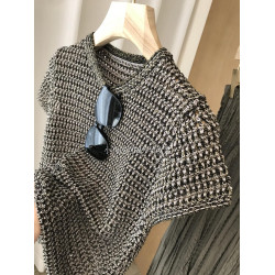 醉美邂逅，好喜歡！！！法式重工刺綉線鉤編鏤針織衫+半裙2件套女