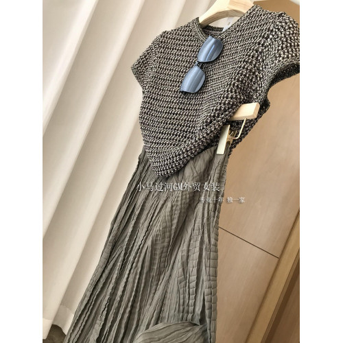 醉美邂逅，好喜歡！！！法式重工刺綉線鉤編鏤針織衫+半裙2件套女