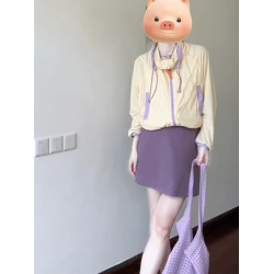 日系撞色連帽插肩袖防曬衣外套女夏季輕薄冰涼感時尚百搭開衫上衣