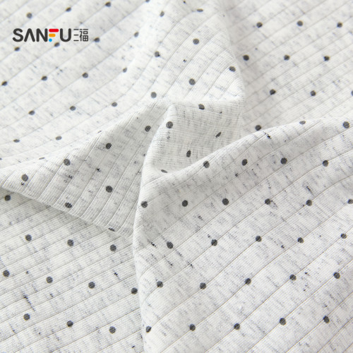 三福【2條裝】舒適中腰內褲女款甜美印花加長抗菌底襠平角褲女士