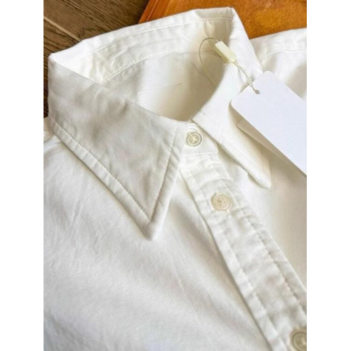 極簡主義 復古polo領寬鬆無袖背心短上衣顯瘦刺綉襯衫女