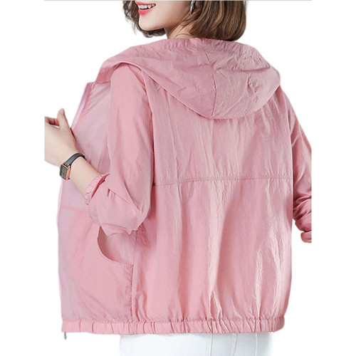 防曬衣女夏季薄款寬鬆上衣2025年新款防曬服防紫外線透氣長袖外套