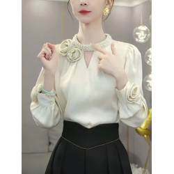 法式氣質襯衫女士2026早秋季新款設計感高級洋氣顯瘦別致小衫上衣