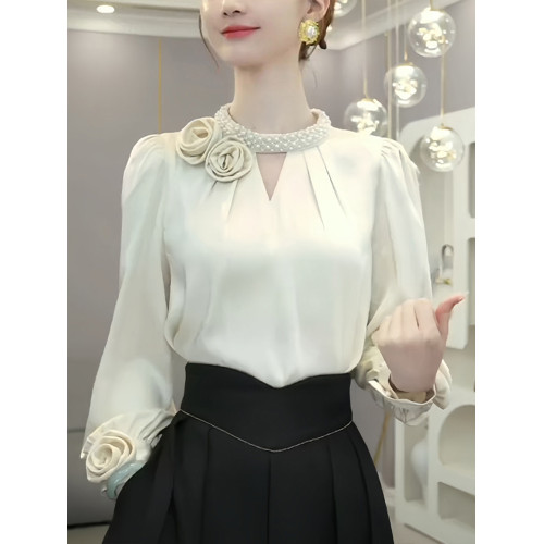 法式氣質襯衫女士2026早秋季新款設計感高級洋氣顯瘦別致小衫上衣