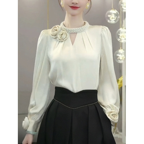 法式氣質襯衫女士2026早秋季新款設計感高級洋氣顯瘦別致小衫上衣