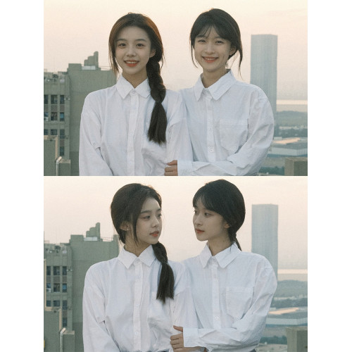 白襯衫女秋季長袖學院風大碼小個子內搭中學生打底寬鬆jk上衣襯衣