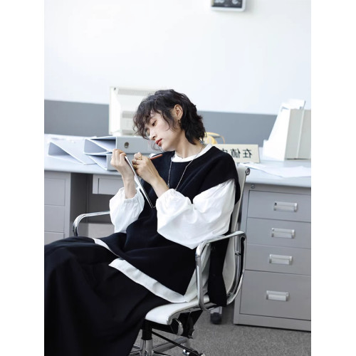 法式氣質白色襯衫女秋冬2025年新款百搭慵懶風燈籠袖襯衣立領上衣