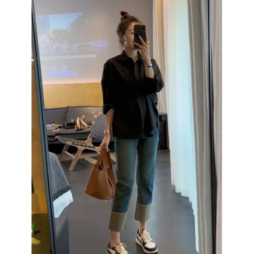 秋裝設計感小衆白色長袖襯衫女裝2025年秋季新款高級感上衣白襯衣