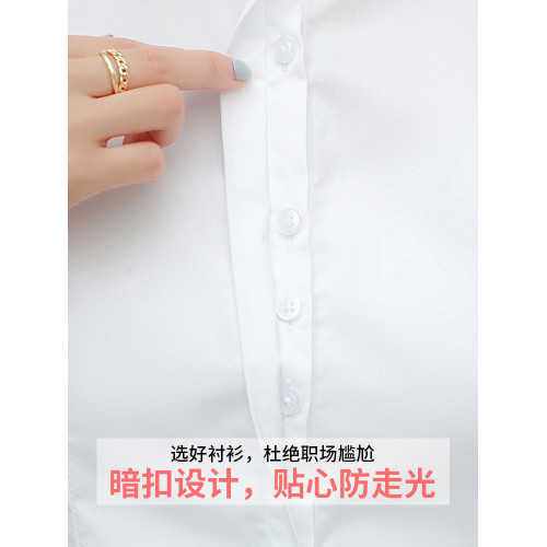 短袖白襯衫女2026夏季薄款職業裝面試正裝襯衣工作服氣質工裝上衣