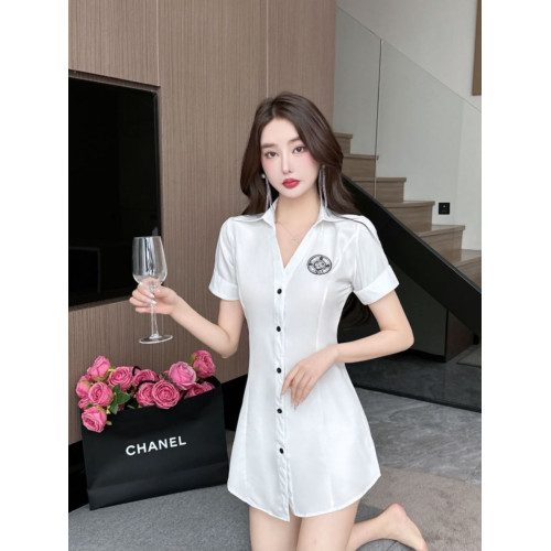 新款足浴店工作服柔式按摩spa養生沐足桑拿連衣裙夜場性感白襯衫