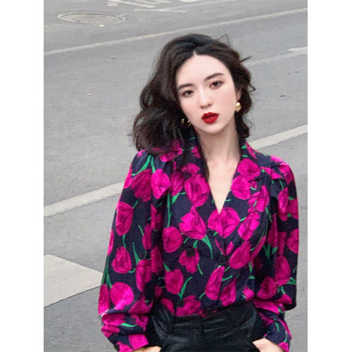 2025新款春夏季港風復古襯衫寬鬆上衣套裝皮裙半身裙春秋口袋裙女