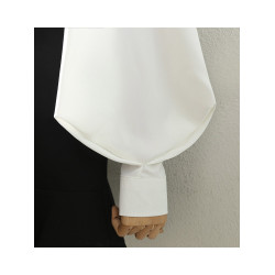 氣質職業白色繙領襯衫女2025春秋燈籠袖百搭通勤OL設計感洋氣襯衣