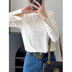 【浮雕提花】新中式圓領長袖打底衫2026秋季新款國風襯衫T恤上衣