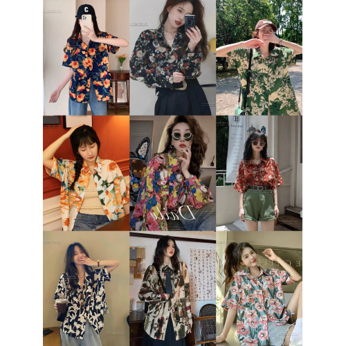 鹿不作復古港風花襯衫男女小衆80年代影樓懷舊團建年會舞台演出服