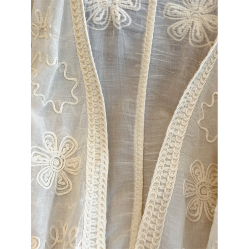 薄款刺綉防曬衣開衫2025新款夏大碼胖mm高級感配裙子外搭披肩上衣