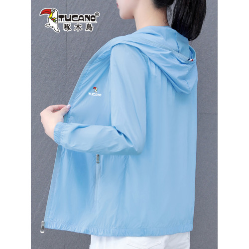 啄木鳥防曬衣女夏季防紫外線夏裝薄款外套透氣2025新款冰絲防曬服