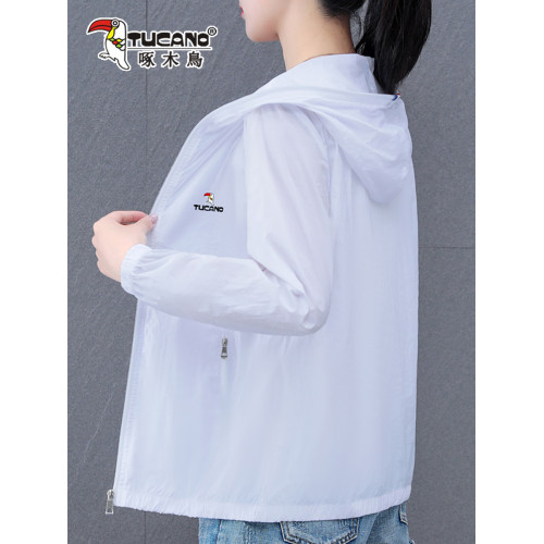 啄木鳥防曬衣女夏季防紫外線夏裝薄款外套透氣2025新款冰絲防曬服