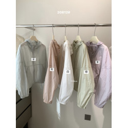 Hers簡約日常戶外輕運動風透氣速乾沖鋒衣衫女夏薄款運動外套休閒