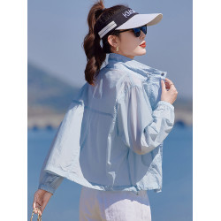 紅色防曬衣輕薄外套女夏季2025新款小個子時尚洋氣夾克防曬服上衣